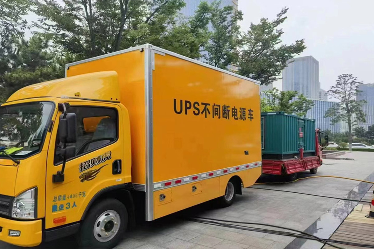 龙湾镇发电机租赁施工现场