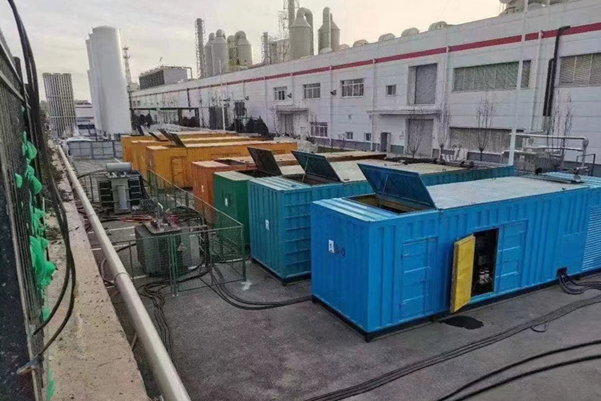 龙湾镇发电机租赁施工现场